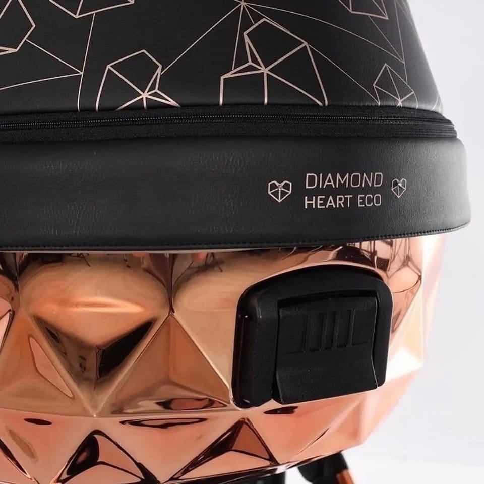 Carucior 2 in 1 Junama Diamond V2 Heart 02 Black Copper - Image 9