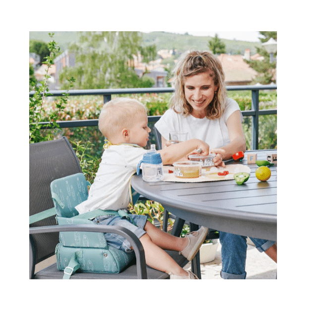 Badabulle- Booster pliabil Nomad Verde cu Ursuleti - Image 7