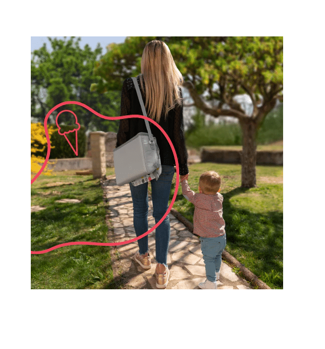 Badabulle- Booster pliabil Nomad Verde cu Ursuleti - Image 4