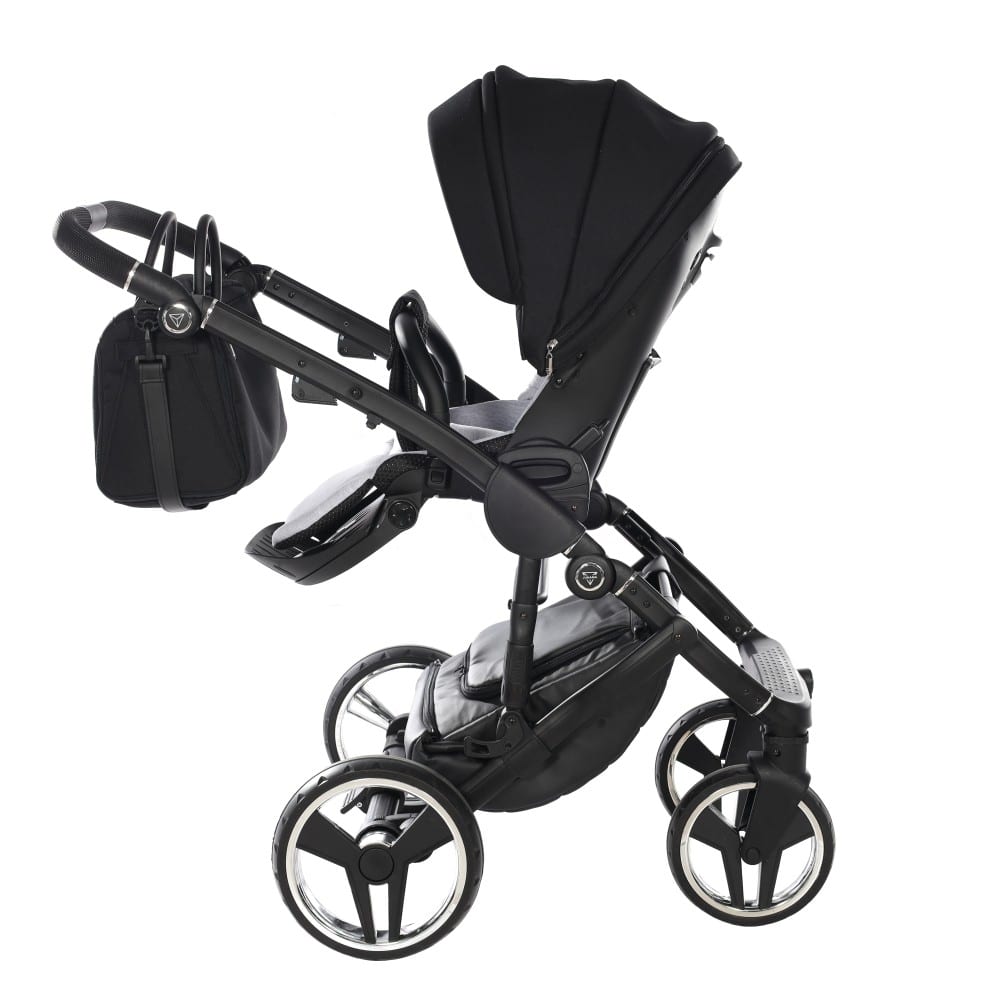 Carucior 2 in 1 Junama Diamond Satin 01 Tex Black - Image 12