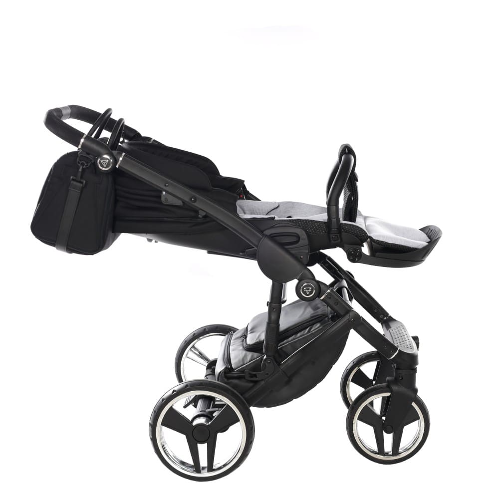 Carucior 2 in 1 Junama Diamond Satin 01 Tex Black - Image 11