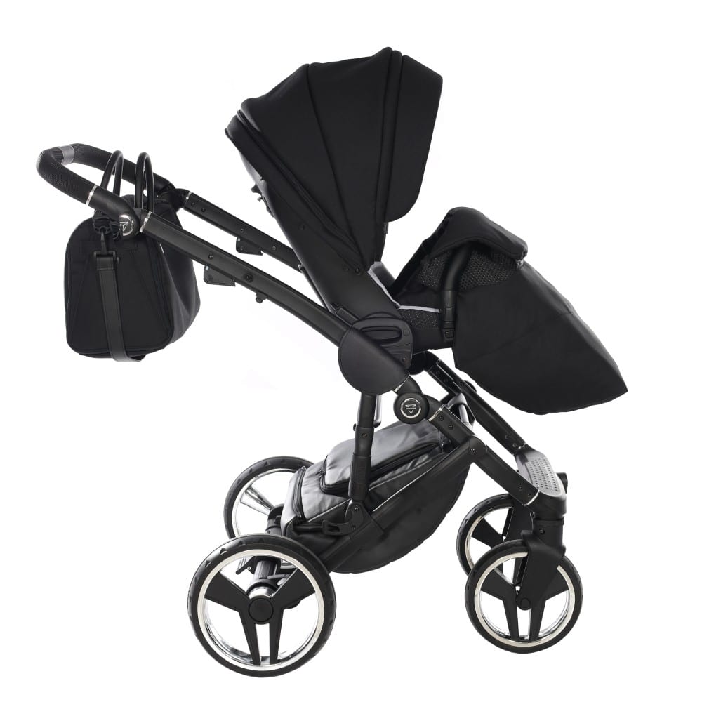 Carucior 2 in 1 Junama Diamond Satin 01 Tex Black - Image 10