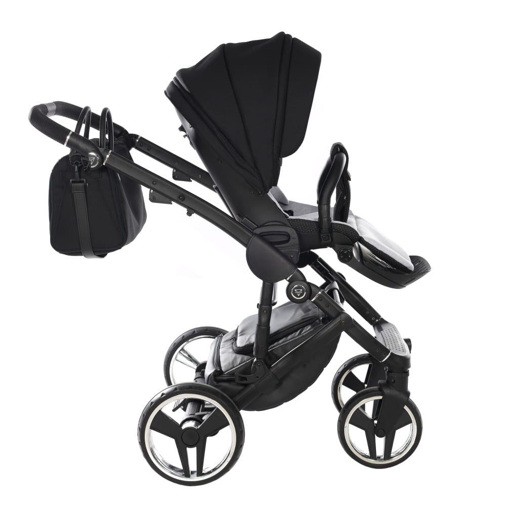 Carucior 2 in 1 Junama Diamond Satin 01 Tex Black - Image 9