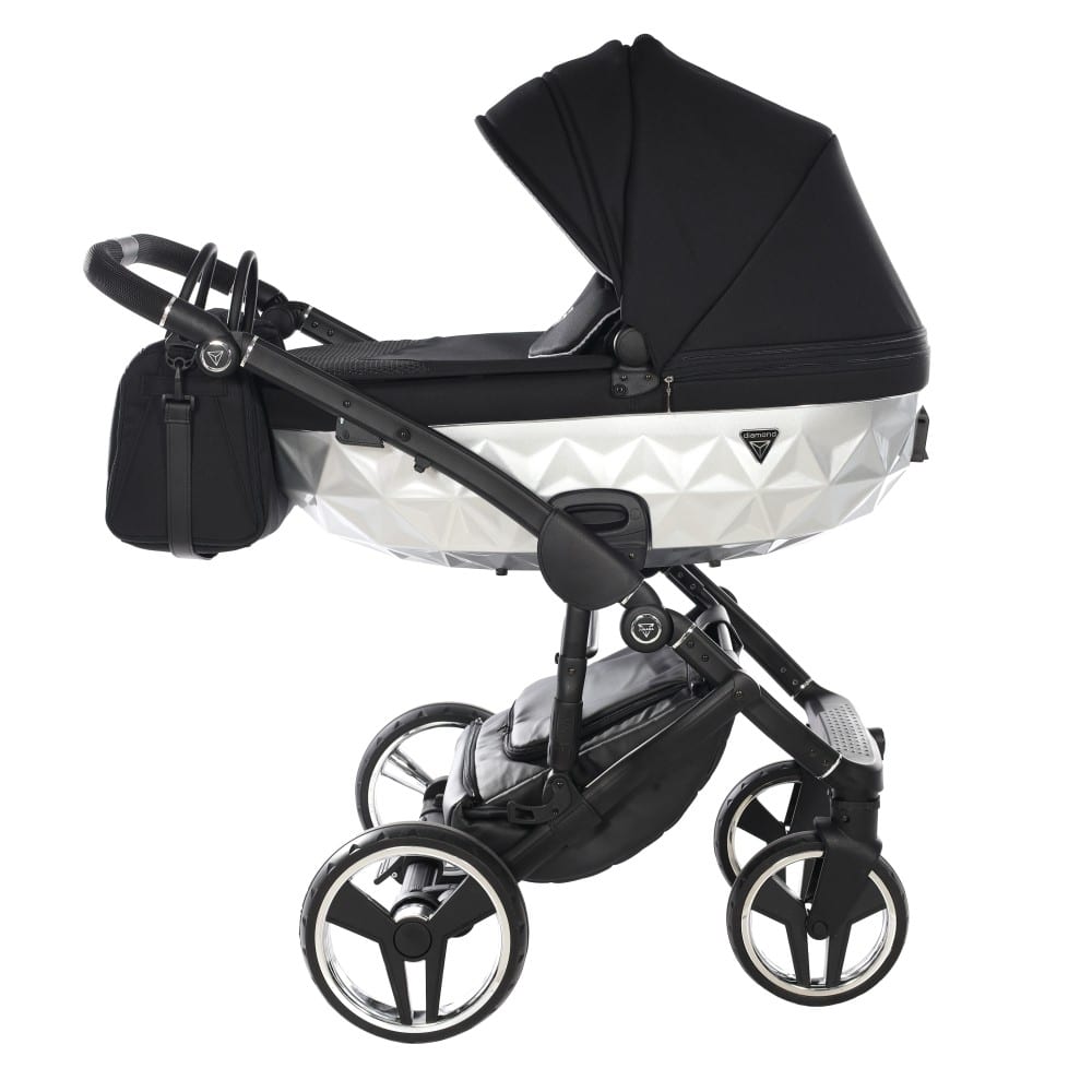 Carucior 2 in 1 Junama Diamond Satin 01 Tex Black - Image 5