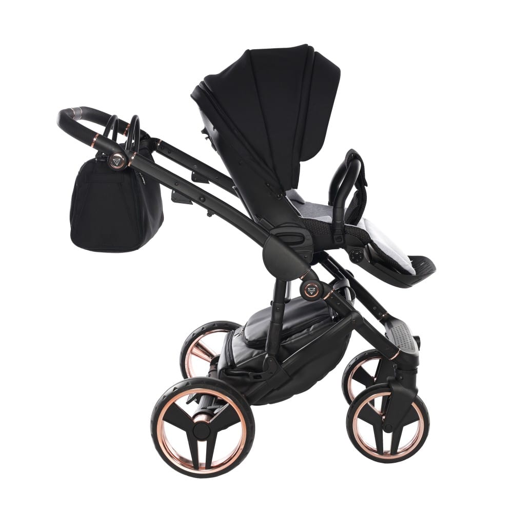 Carucior 2 in 1 Junama Diamond Satin 02 Tex Black Copper - Image 7
