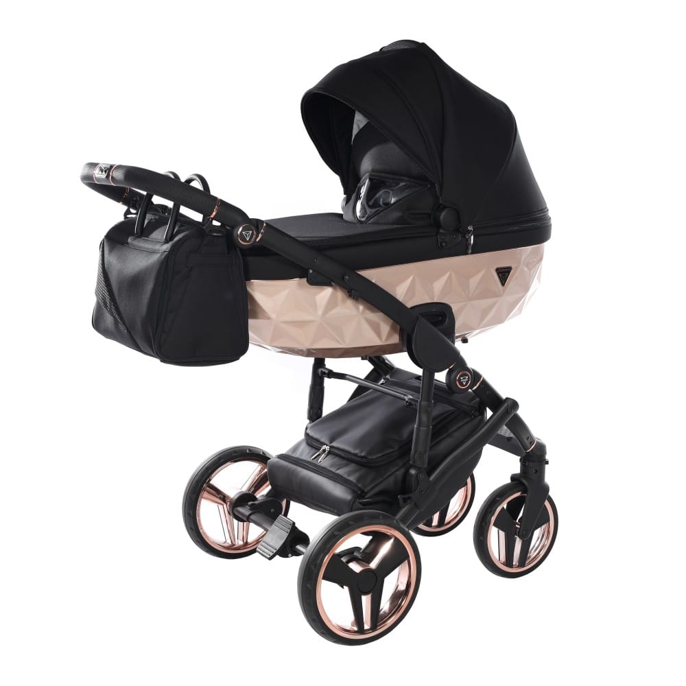 Carucior 2 in 1 Junama Diamond Satin 02 Tex Black Copper - Image 2