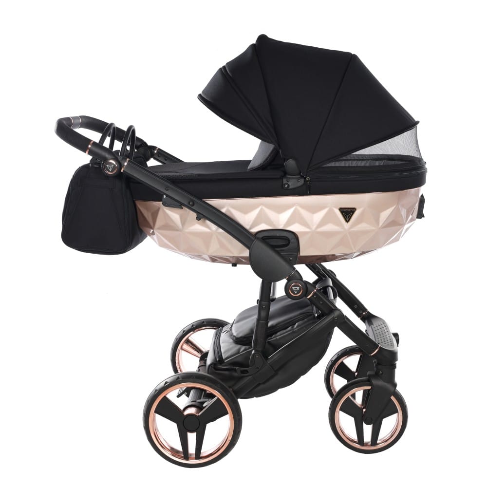 Carucior 2 in 1 Junama Diamond Satin 02 Tex Black Copper - Image 5