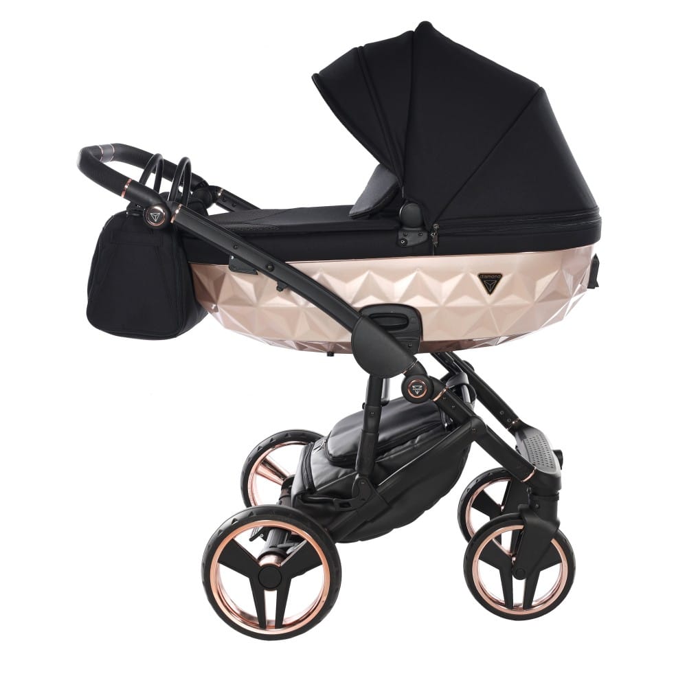 Carucior 2 in 1 Junama Diamond Satin 02 Tex Black Copper - Image 4