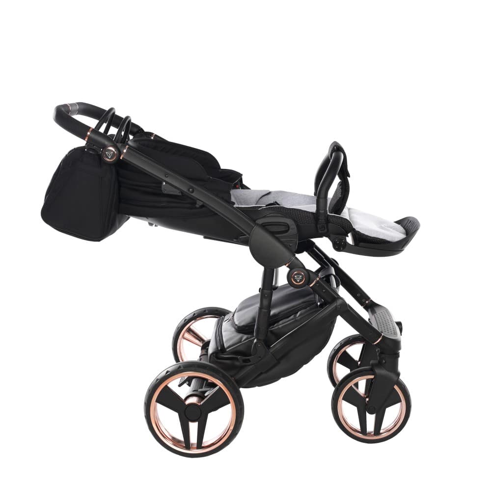 Carucior 2 in 1 Junama Diamond Satin 02 Tex Black Copper - Image 10
