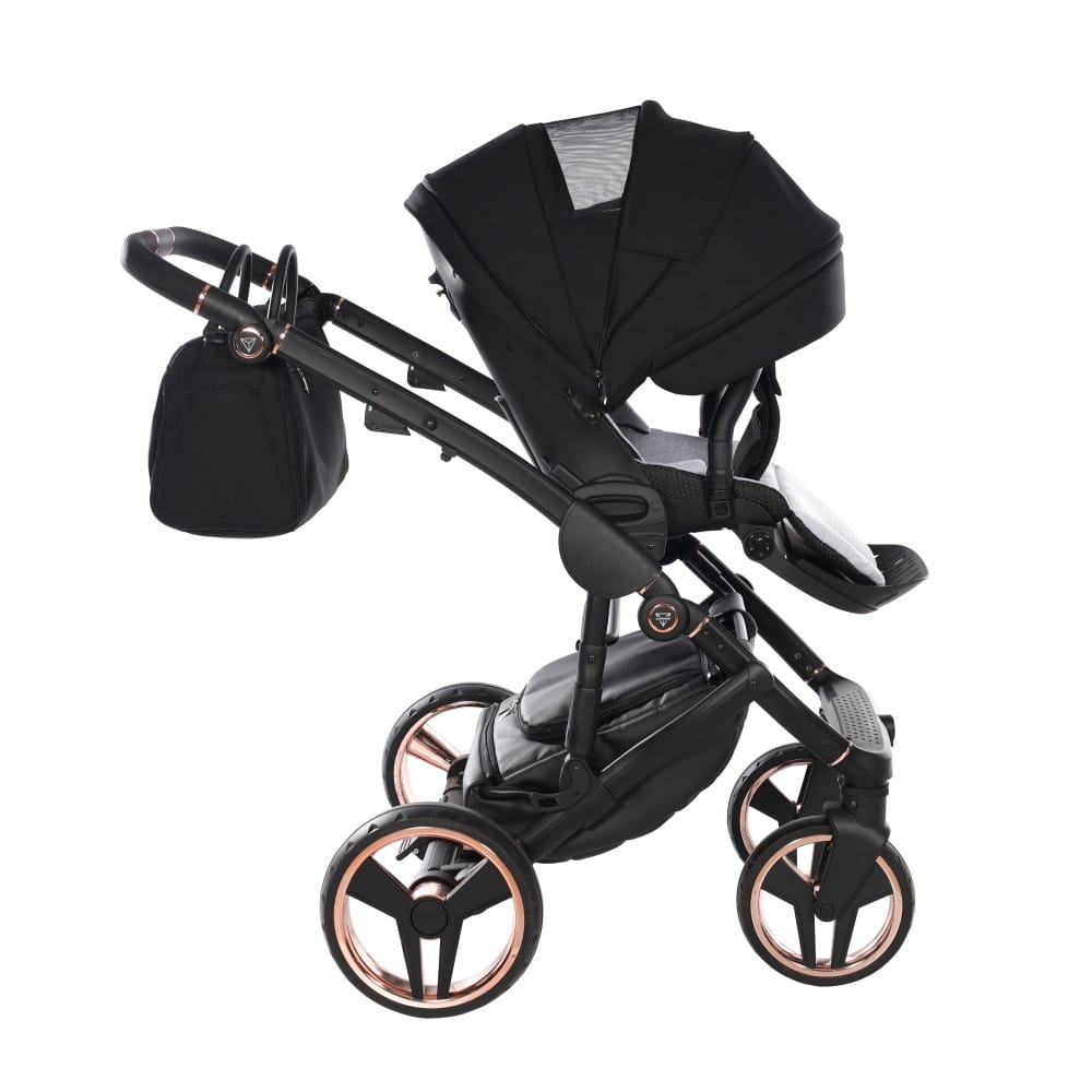 Carucior 2 in 1 Junama Diamond Satin 02 Tex Black Copper - Image 9