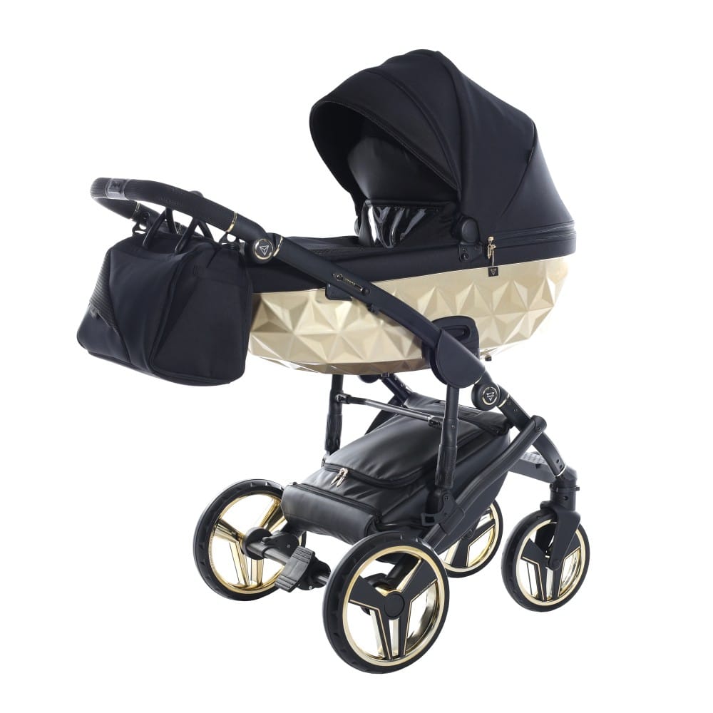 Carucior 2 in 1 Junama Diamond Satin 03 Tex Gold - Image 3