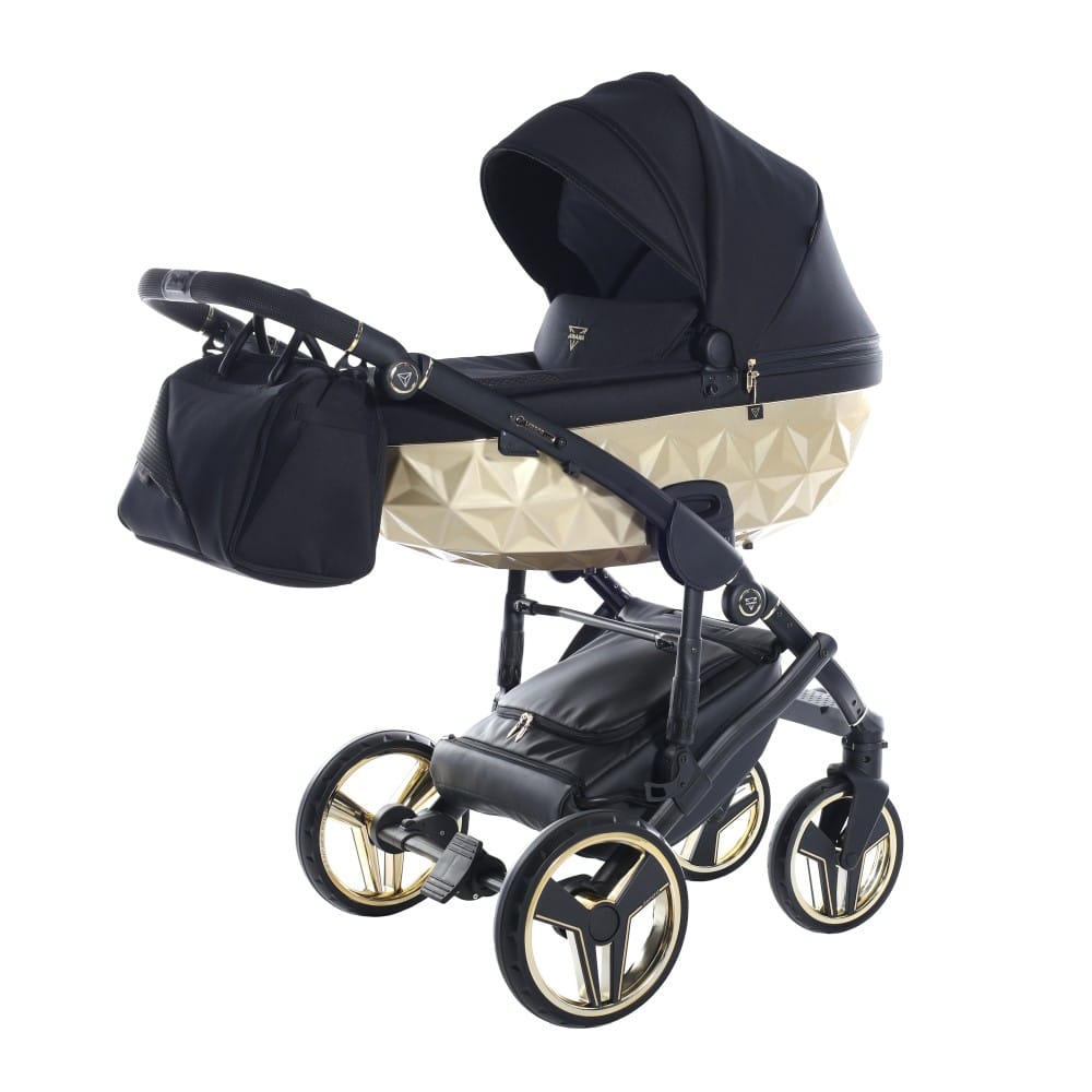 Carucior 2 in 1 Junama Diamond Satin 03 Tex Gold - Image 2