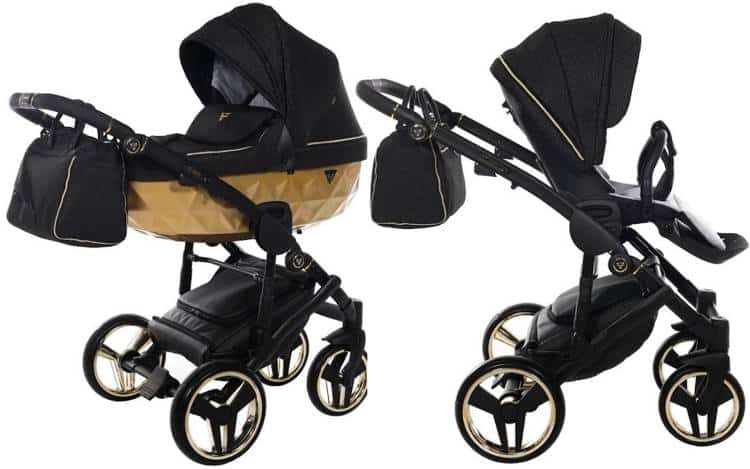 Carucior Junama Diamond MS 2 in 1 Gold Black - Image 2
