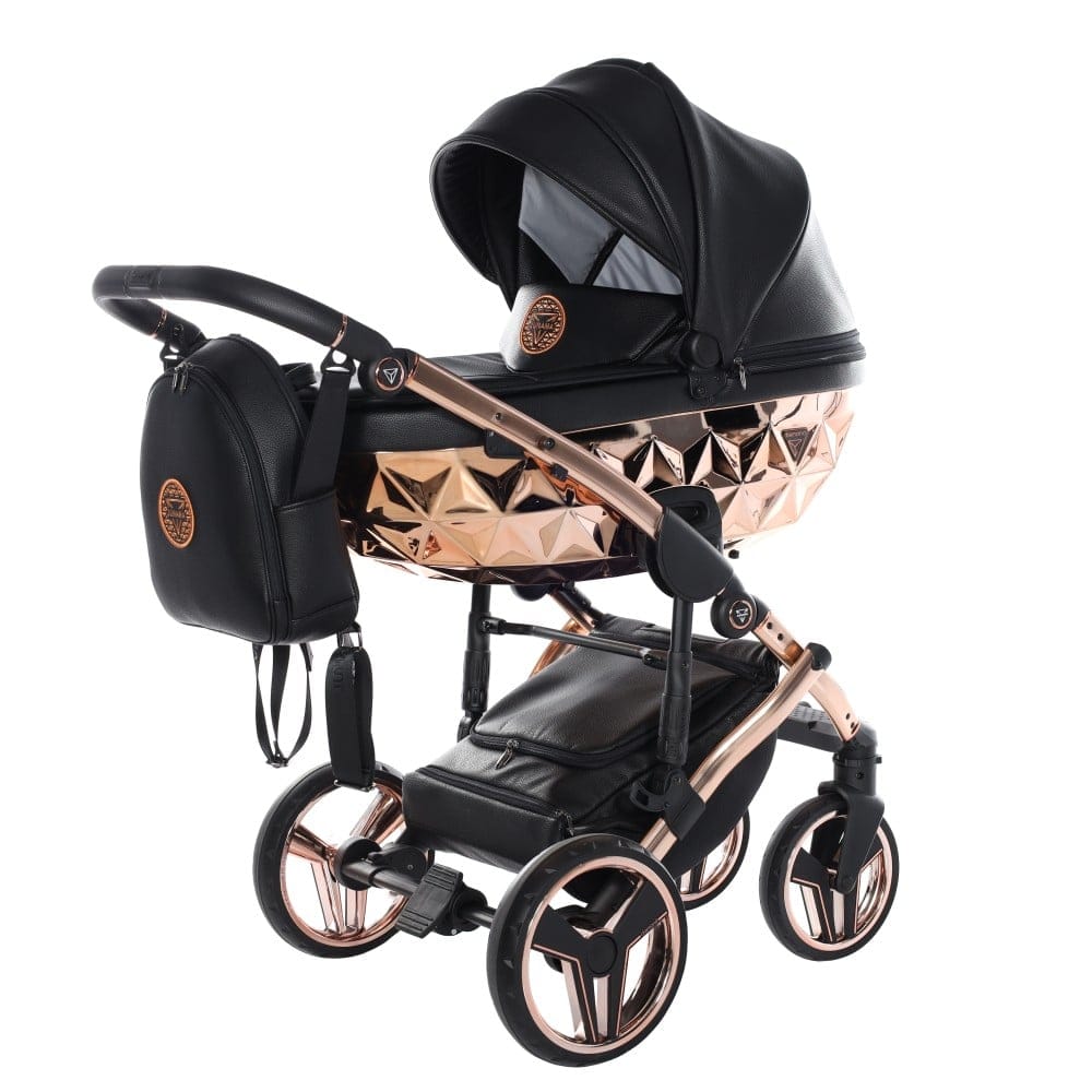 Carucior 2 in 1 Junama Diamond V2 Hand Craft 09 Copper Black - Image 2