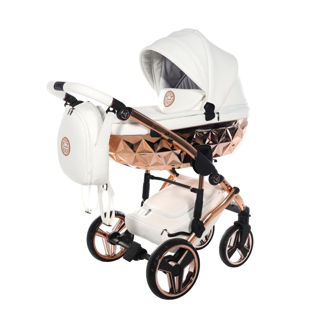 Carucior 2 in 1 Junama Diamond V2 Hand Craft 09 Copper White - Image 2