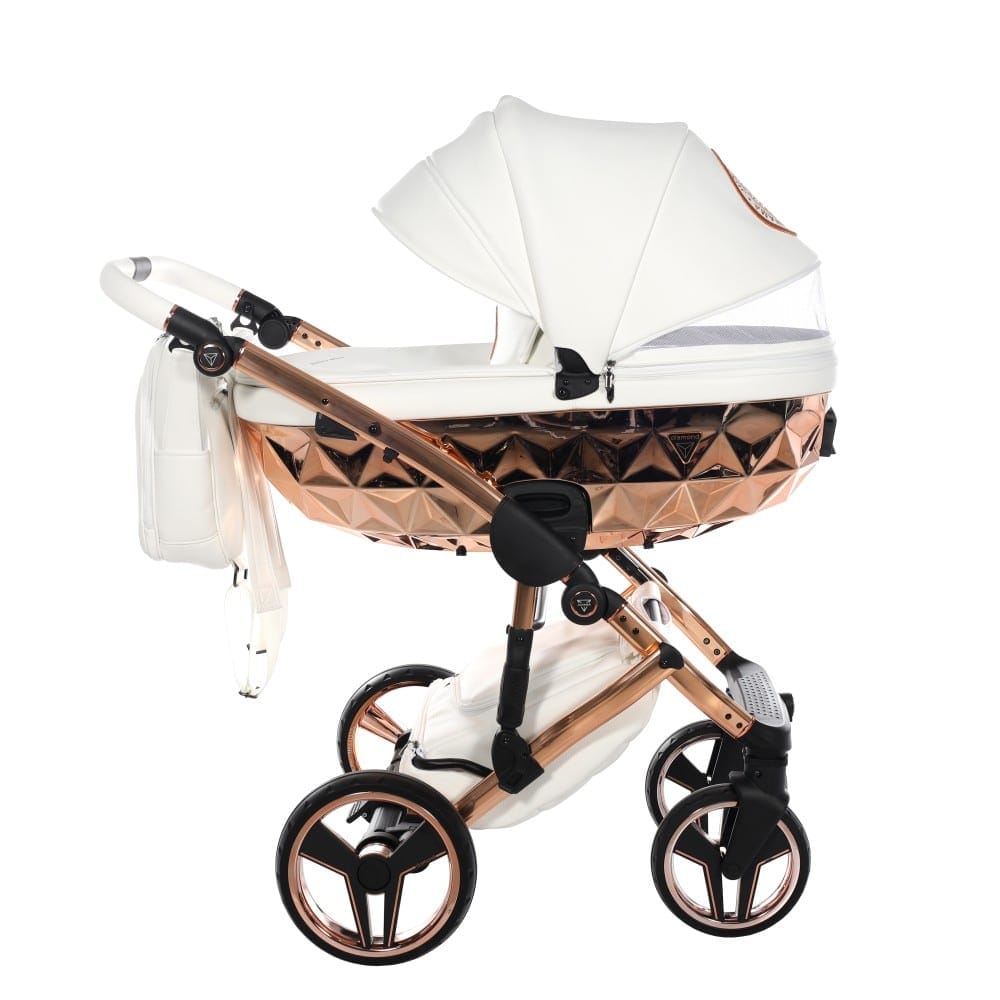 Carucior 2 in 1 Junama Diamond V2 Hand Craft 09 Copper White - Image 5