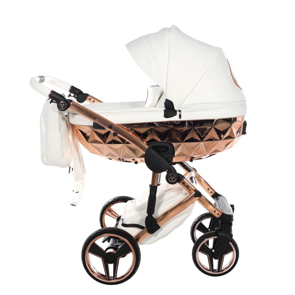 Carucior 2 in 1 Junama Diamond V2 Hand Craft 09 Copper White - Image 8