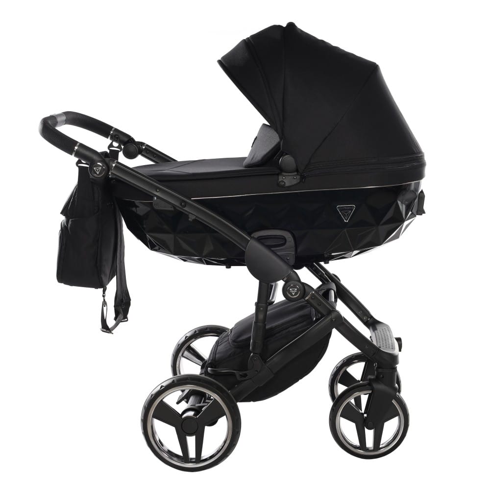 Carucior 2 in 1 Junama Diamond Basic Tex 01 Black - Image 2