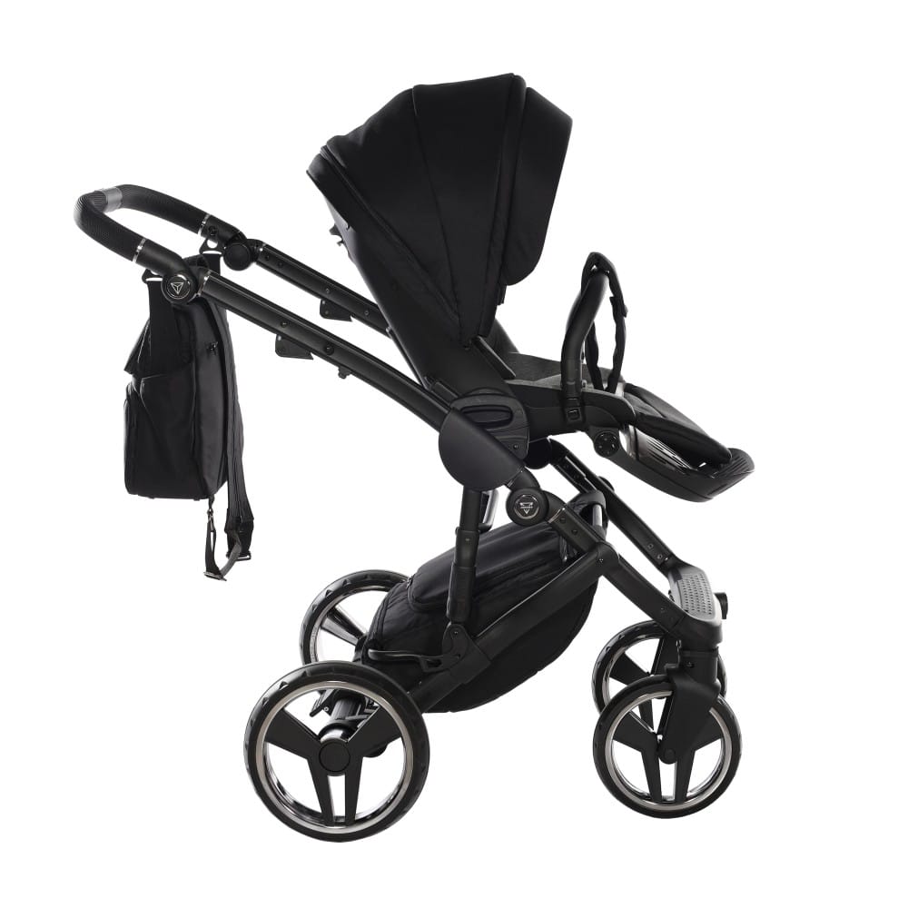Carucior 2 in 1 Junama Diamond Basic Tex 01 Black - Image 8