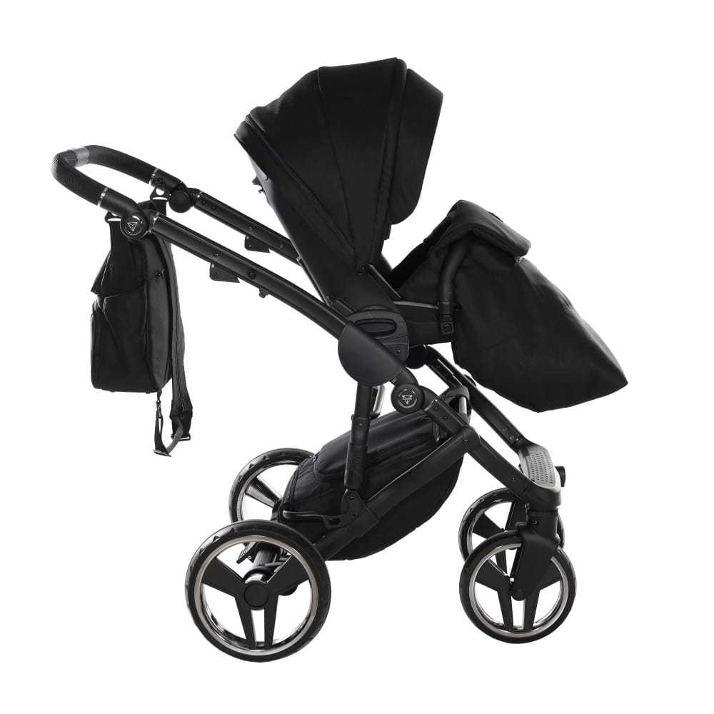 Carucior 2 in 1 Junama Diamond Basic Tex 01 Black - Image 11