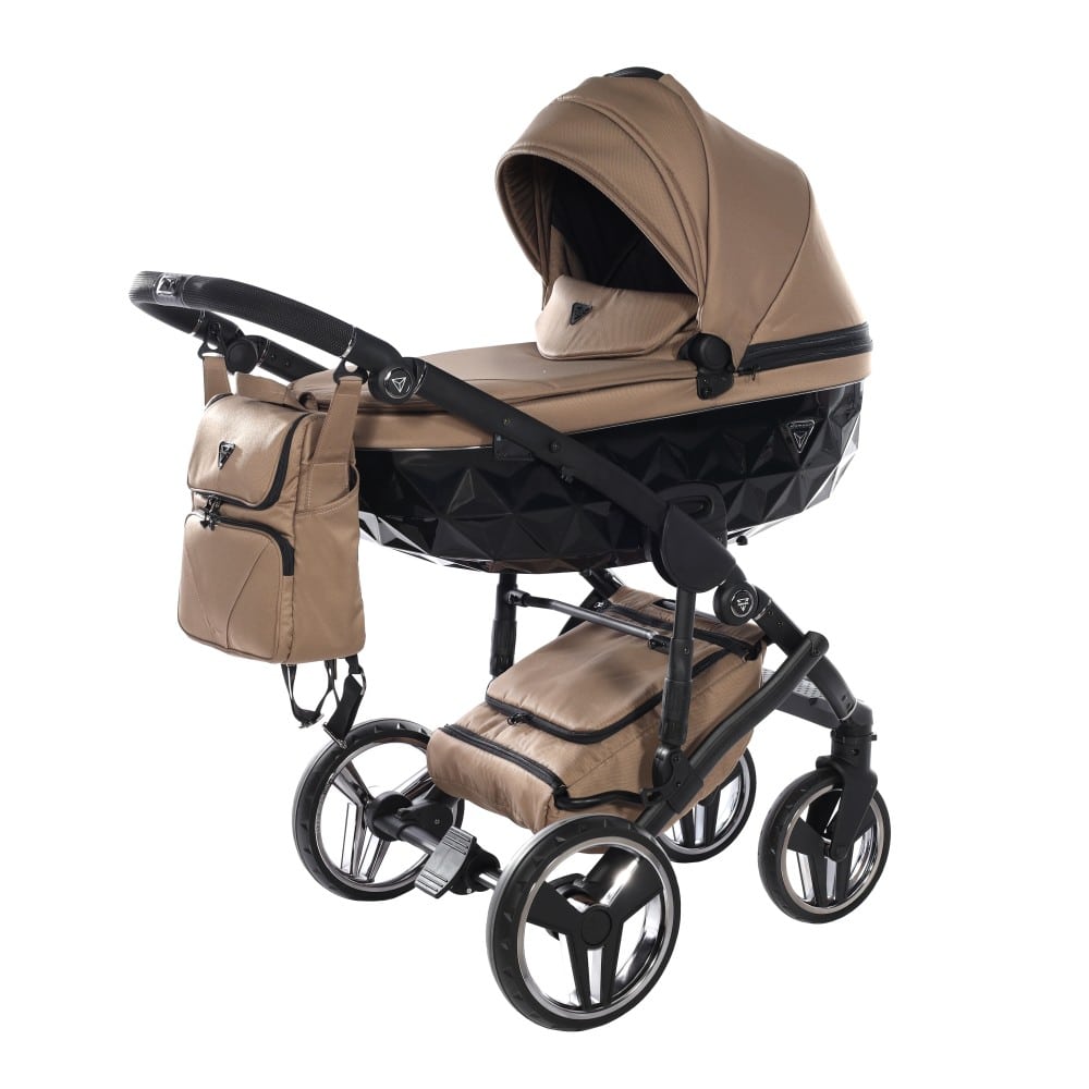 Carucior 2 in 1 Junama Diamond Basic Tex 04 Beige - Image 2