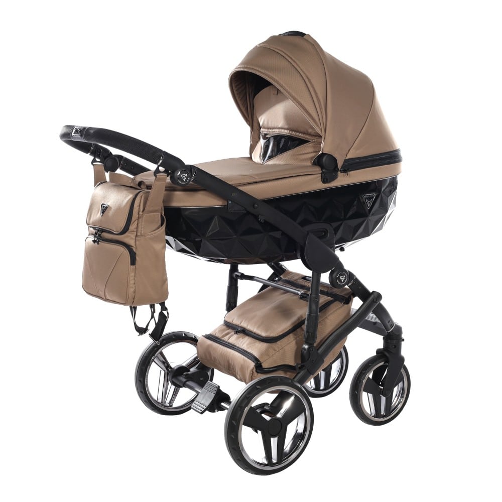 Carucior 2 in 1 Junama Diamond Basic Tex 04 Beige - Image 3