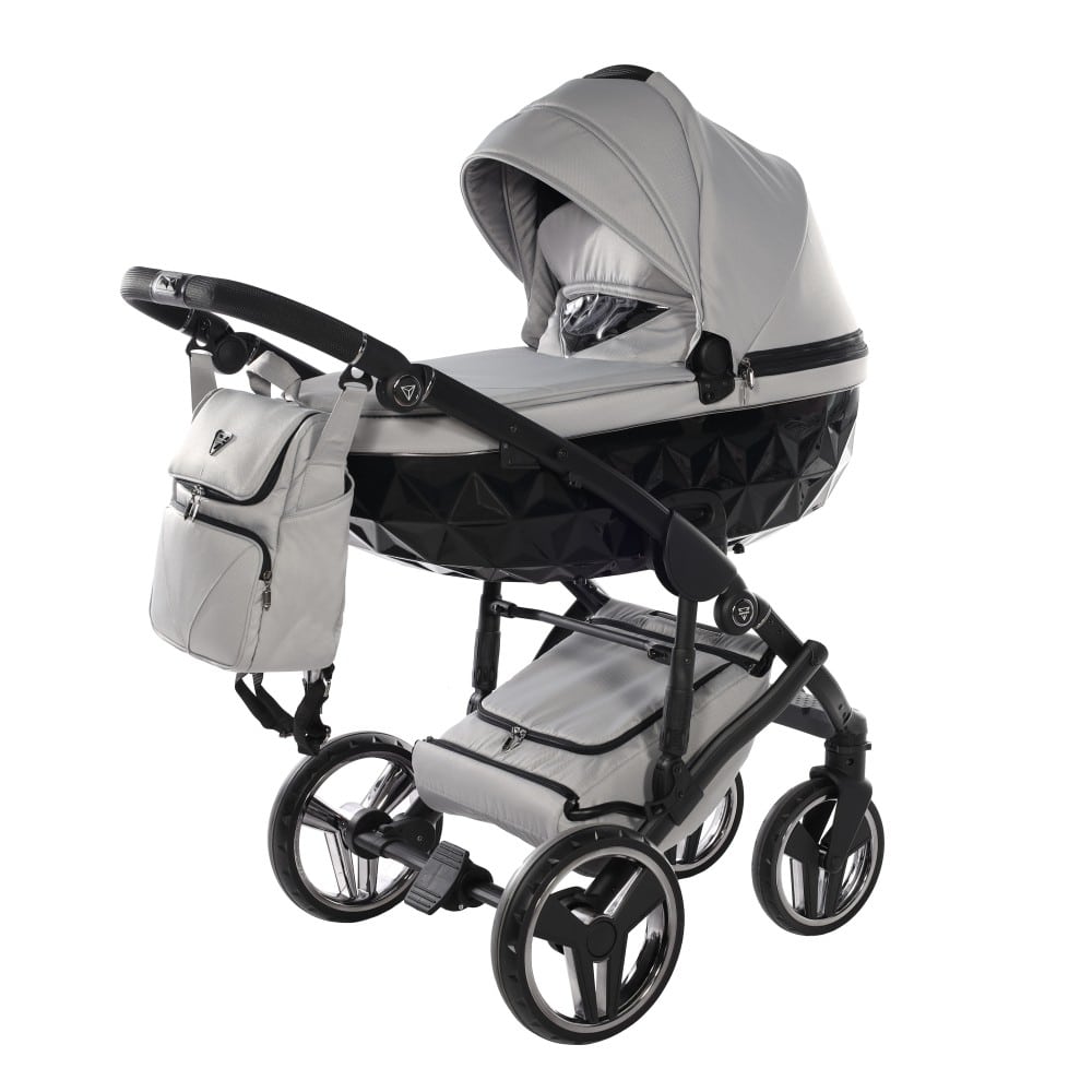 Carucior 2 in 1 Junama Diamond Basic Tex 06 Grey - Image 3