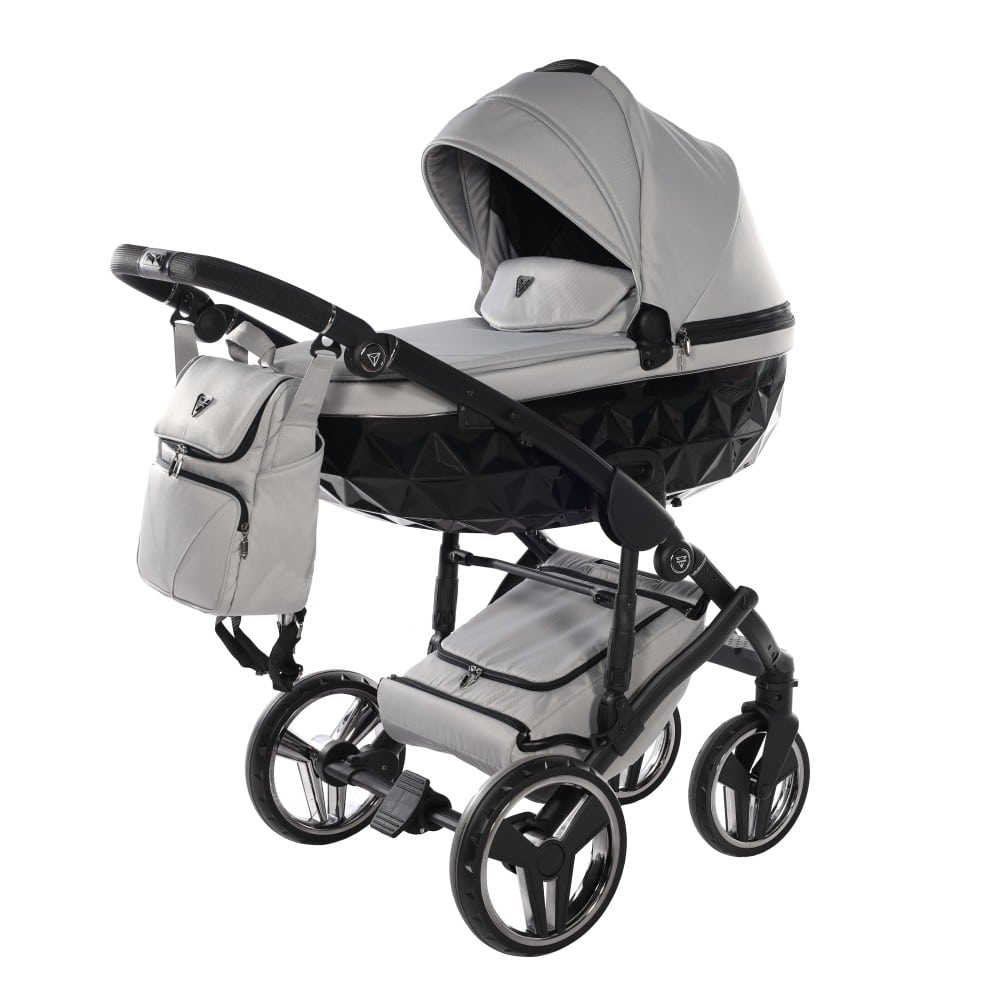 Carucior 2 in 1 Junama Diamond Basic Tex 06 Grey - Image 2