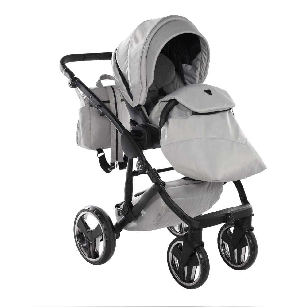 Carucior 2 in 1 Junama Diamond Basic Tex 06 Grey - Image 7