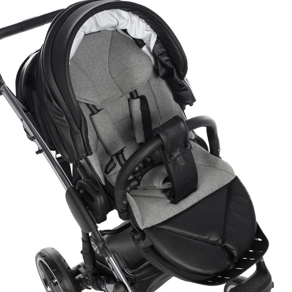 Carucior 2 in 1 Junama Diamond V2 Hand Craft 04 BLK - Image 10