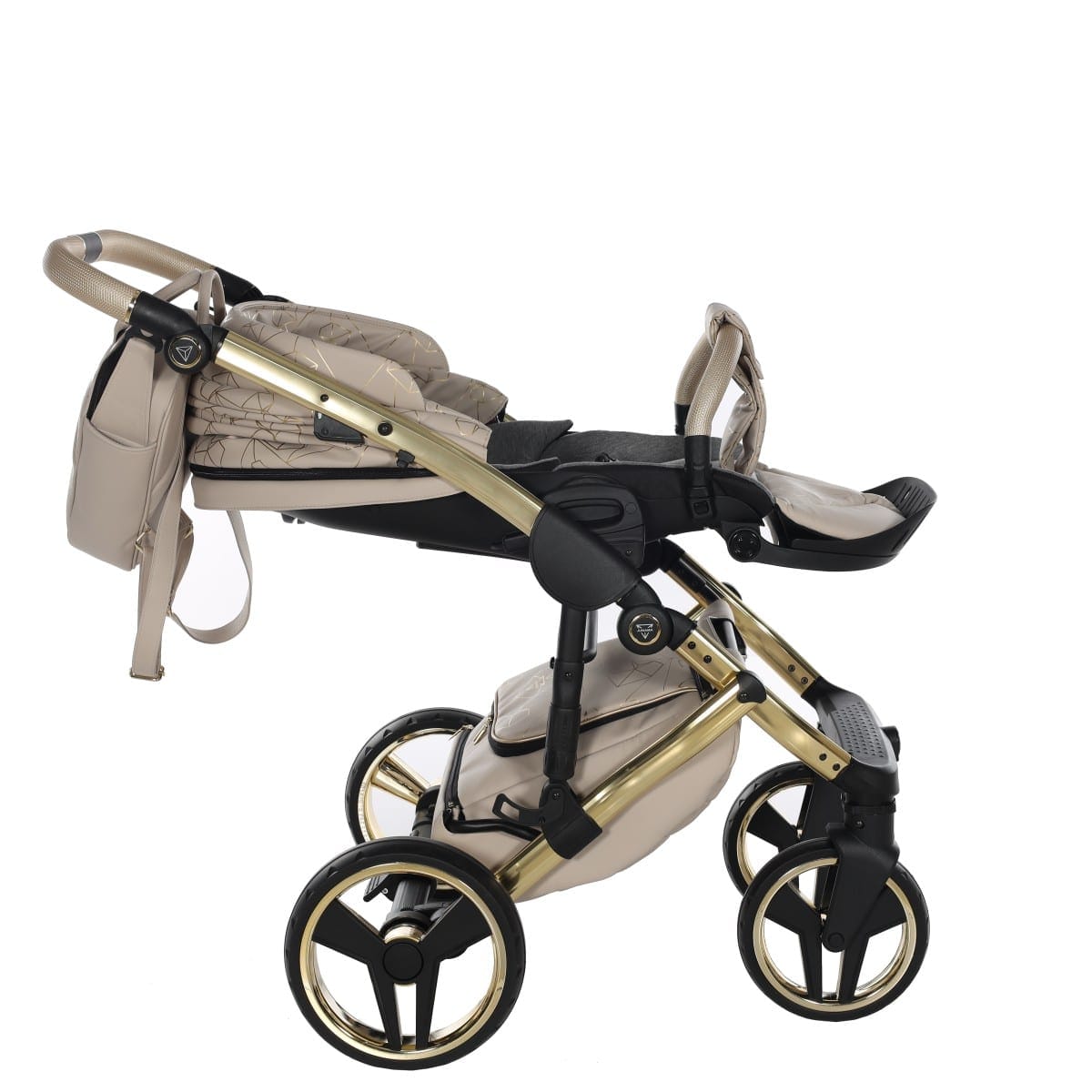 Carucior 2 in 1 Junama Diamond Heart Eco 07 Crem Gold - Image 17