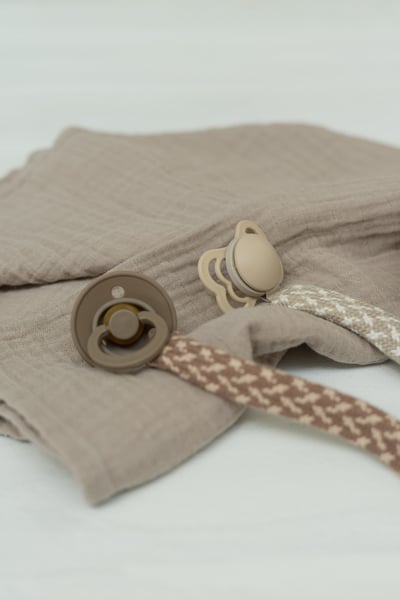 Bibs - Lantisor clip pentru suzeta, Petrol/Baby Blue - Image 4