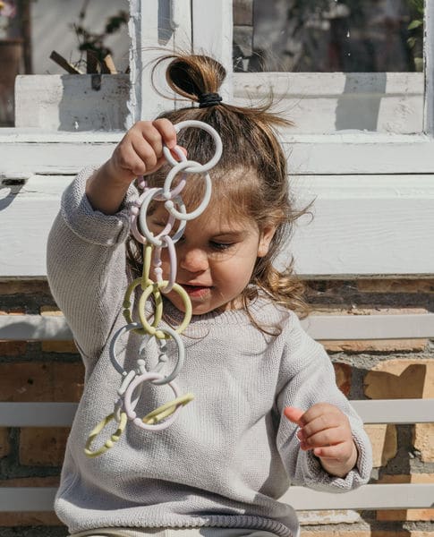 BIBS - Set 12 inele multifunctionale, Vanilla/Sage/Olive - Image 3