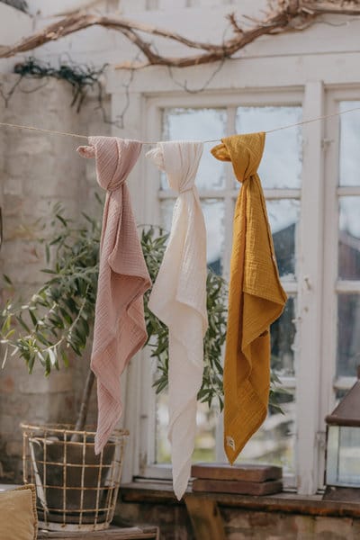 BIBS - Muselina Swaddle 120x120 cm, Sand - Image 2