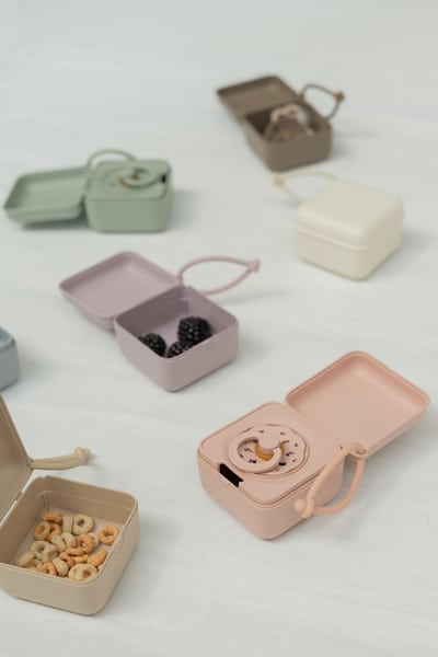 BIBS - Cutie multifunctionala pentru depozitare suzete, Dusky Lilac - Image 7