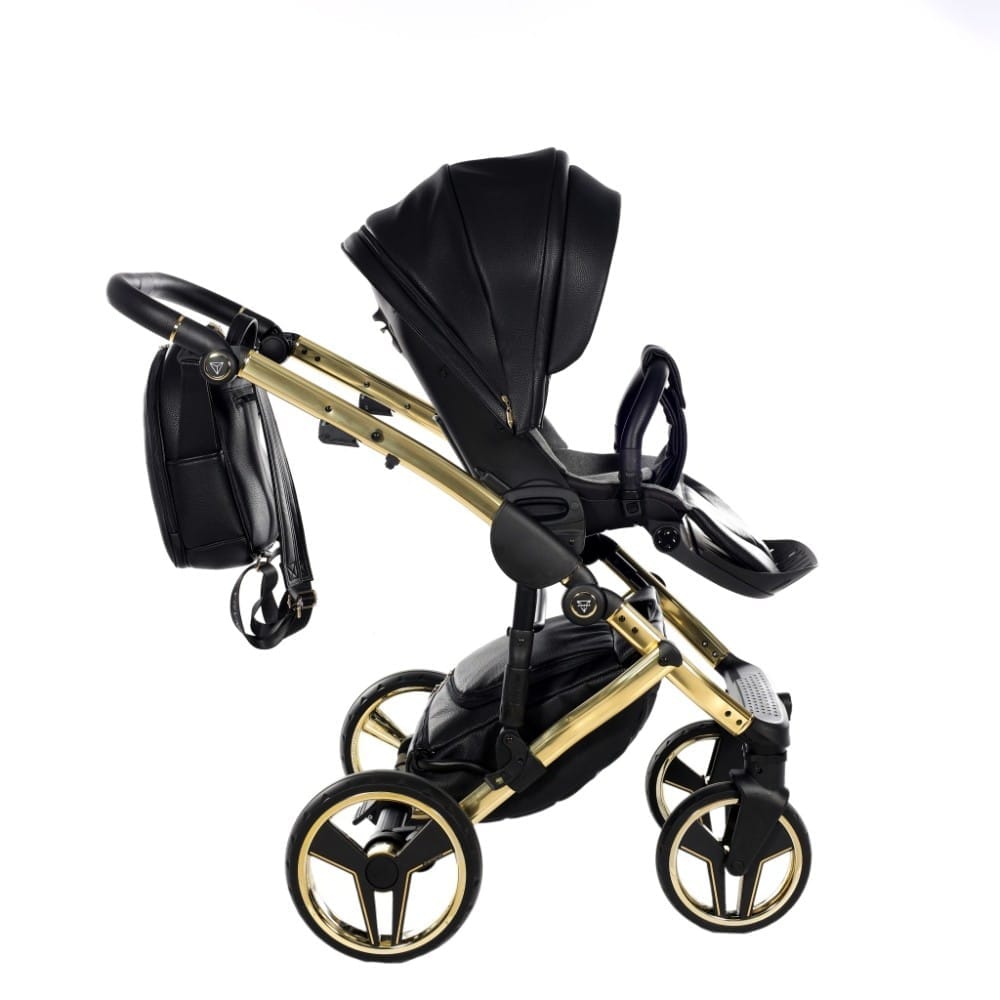 Carucior 2 in 1 Junama Diamond V2 Hand Craft 05 Gold Black - Image 7
