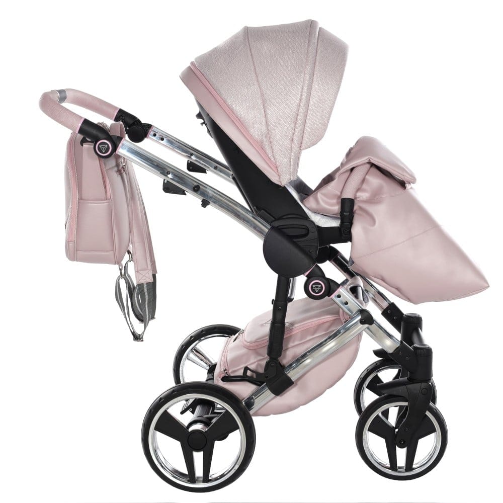 Carucior 2 in 1 Junama Diamond V2 DOLCE 01 Pink Silver - Image 8