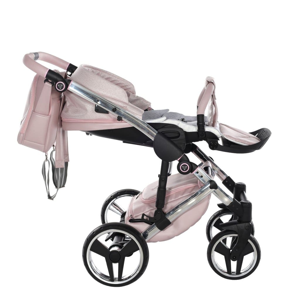 Carucior 2 in 1 Junama Diamond V2 DOLCE 01 Pink Silver - Image 12