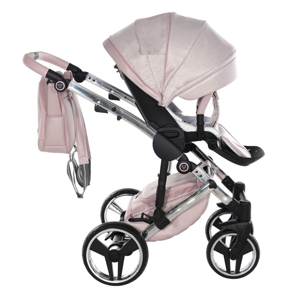 Carucior 2 in 1 Junama Diamond V2 DOLCE 01 Pink Silver - Image 13