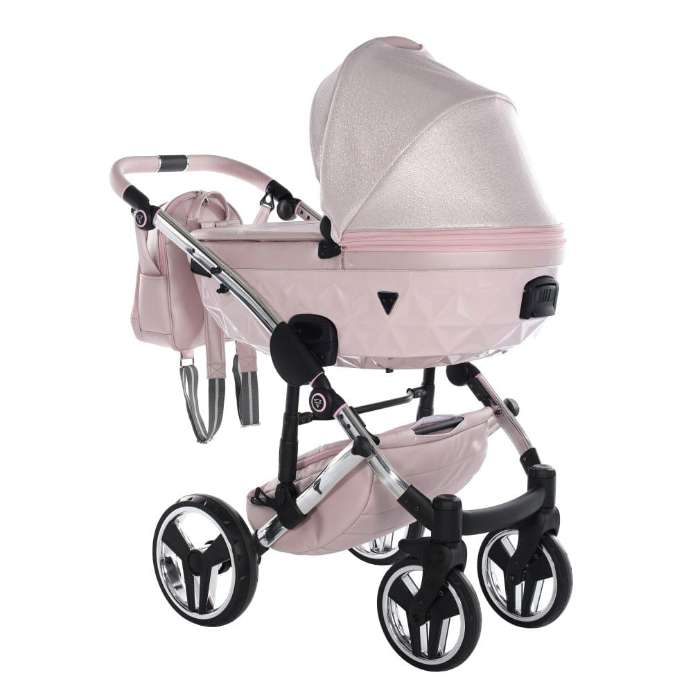 Carucior 2 in 1 Junama Diamond V2 DOLCE 01 Pink Silver - Image 5