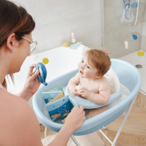 Badabulle - Set cadita in forma de balena, suport si furtun de scurgere - Image 4