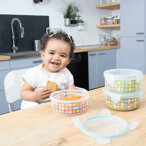 Badabulle - Set 3 boluri ermetice Maxi 300 ml, pentru pastrarea hranei - Image 4