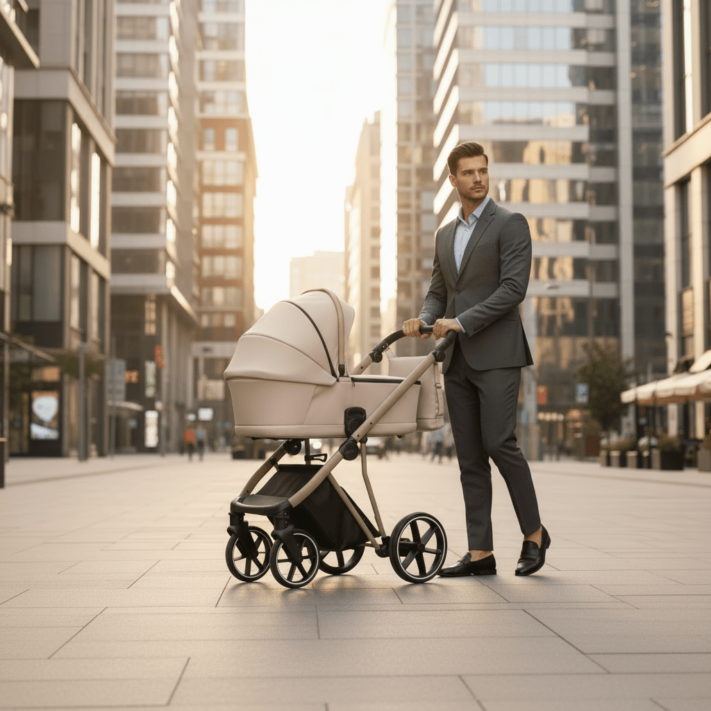 Cărucior pentru copii 2 in 1 iBebe Next2 Beige - Image 19