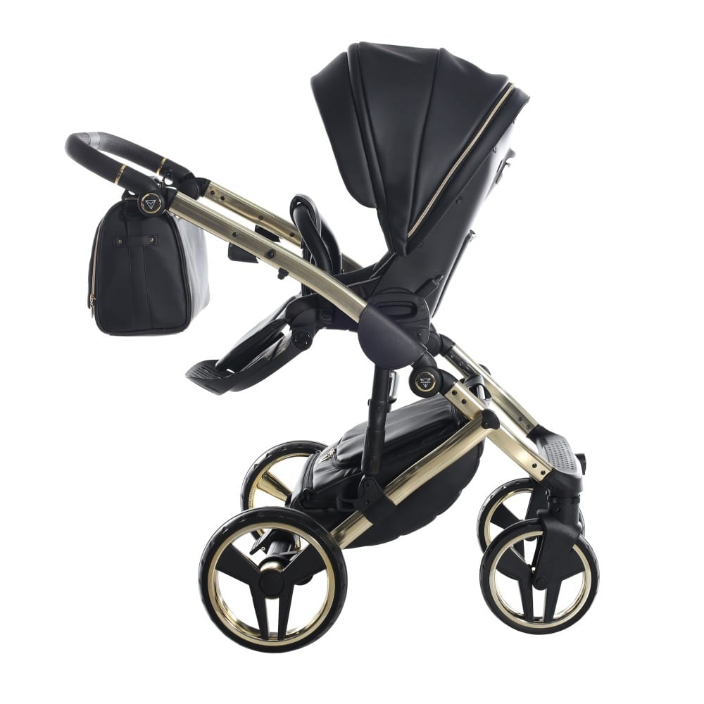 Carucior 2 in 1 Junama Diamond Enzo Gold 01 Black V3 - Image 11