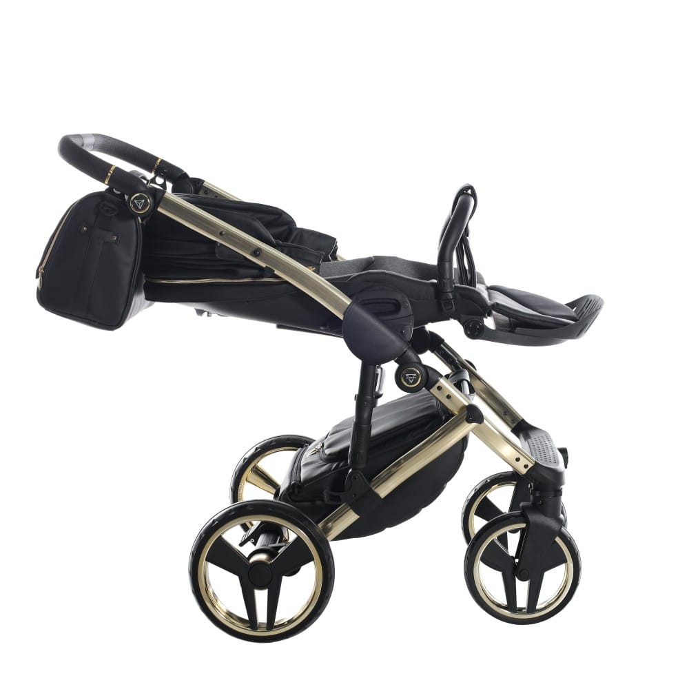 Carucior 2 in 1 Junama Diamond Enzo Gold 01 Black V3 - Image 10