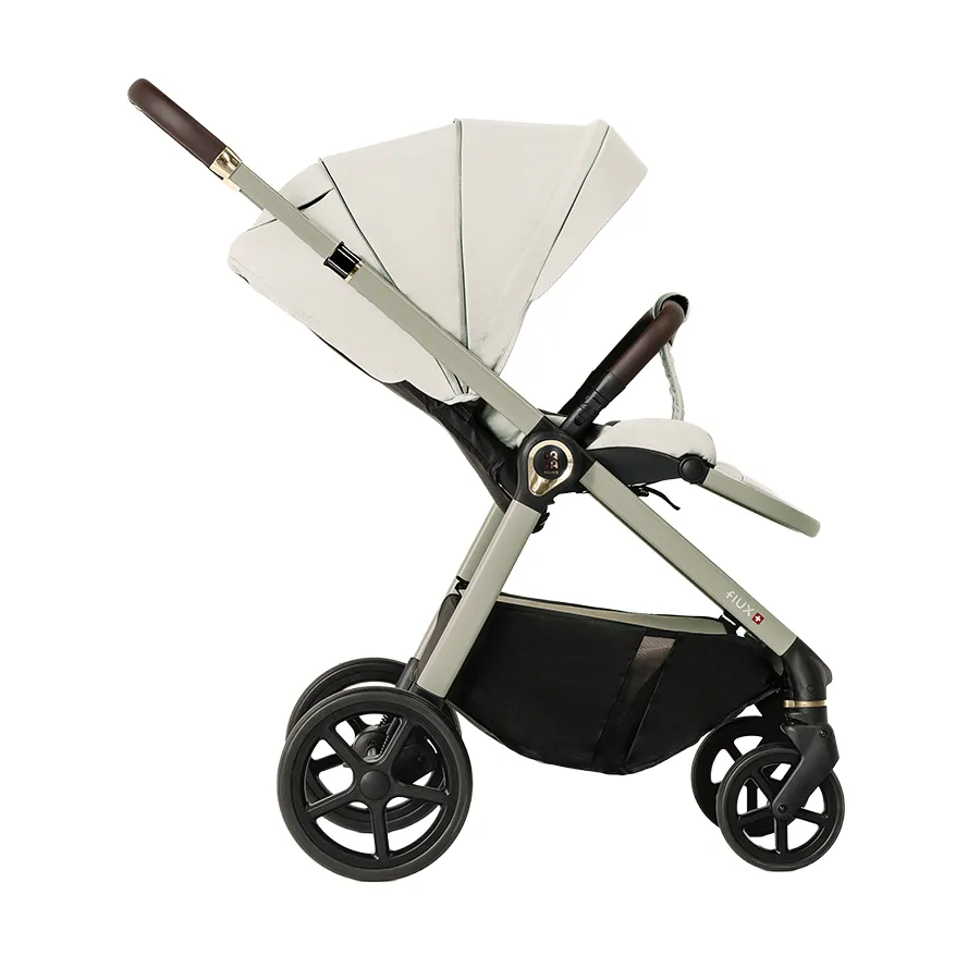 Carucior pentru copii 2 in 1 Dada Prams Flux Almond - Image 10