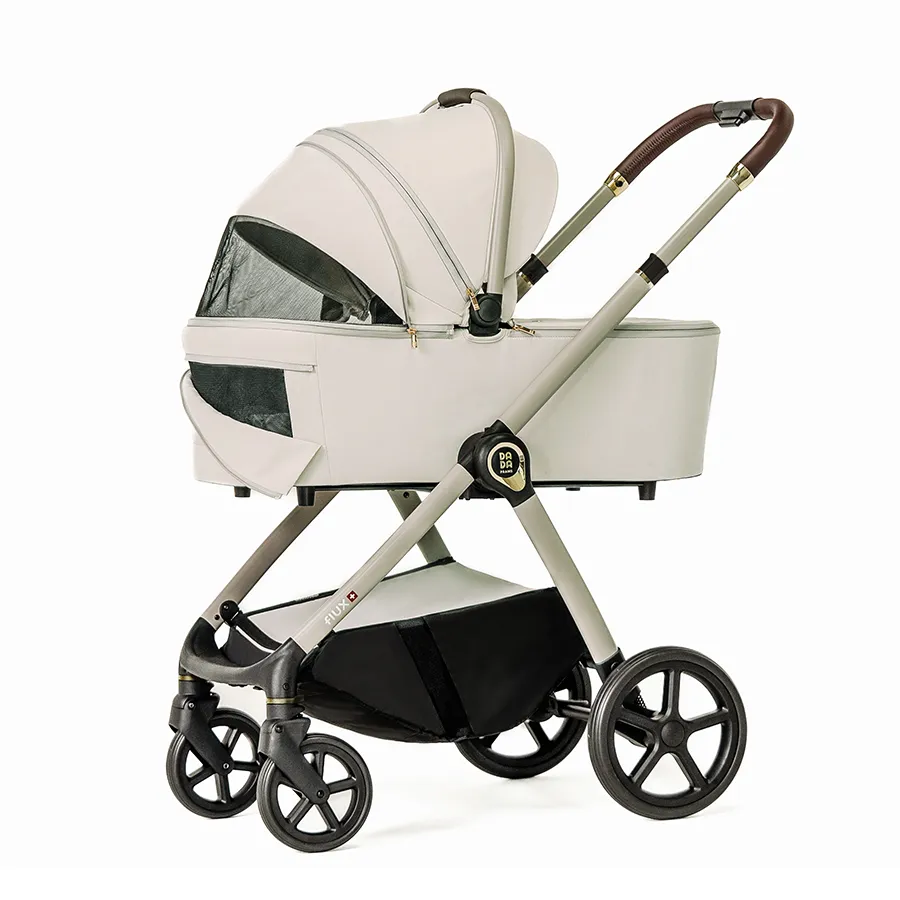 Carucior pentru copii 2 in 1 Dada Prams Flux Almond - Image 6