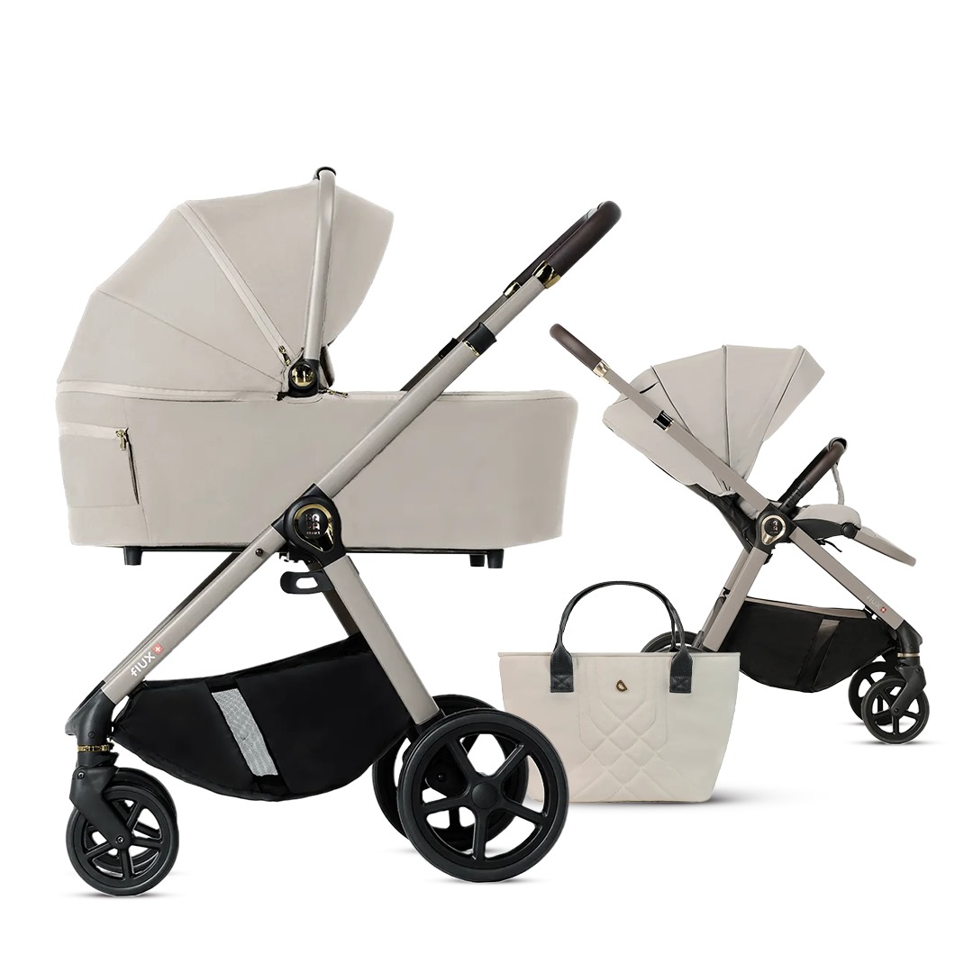 Carucior pentru copii 2 in 1 Dada Prams Flux Almond