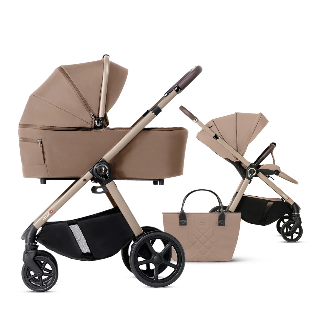 Carucior pentru copii 2 in 1 Dada Prams Flux Beige