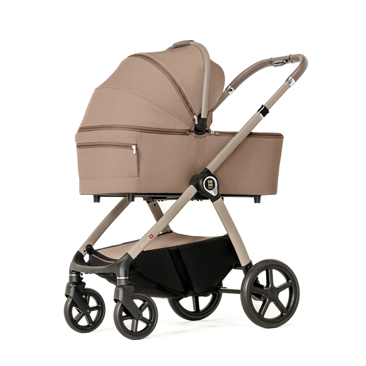 Carucior pentru copii 2 in 1 Dada Prams Flux Beige - Image 2